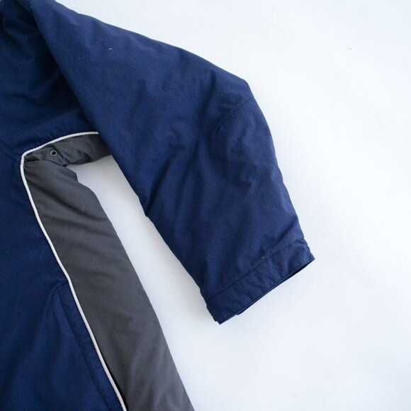 Vintage Bauer Navy The Hague Zip Up Quilt Lined Hockey Winter Jacket Large - Picture 5 of 12